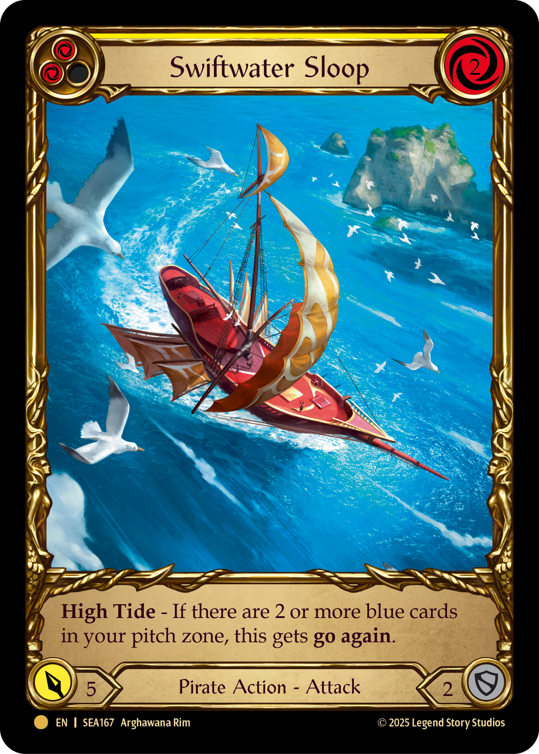 Swiftwater Sloop (Yellow) | Pirate Booty [Cold Foil]