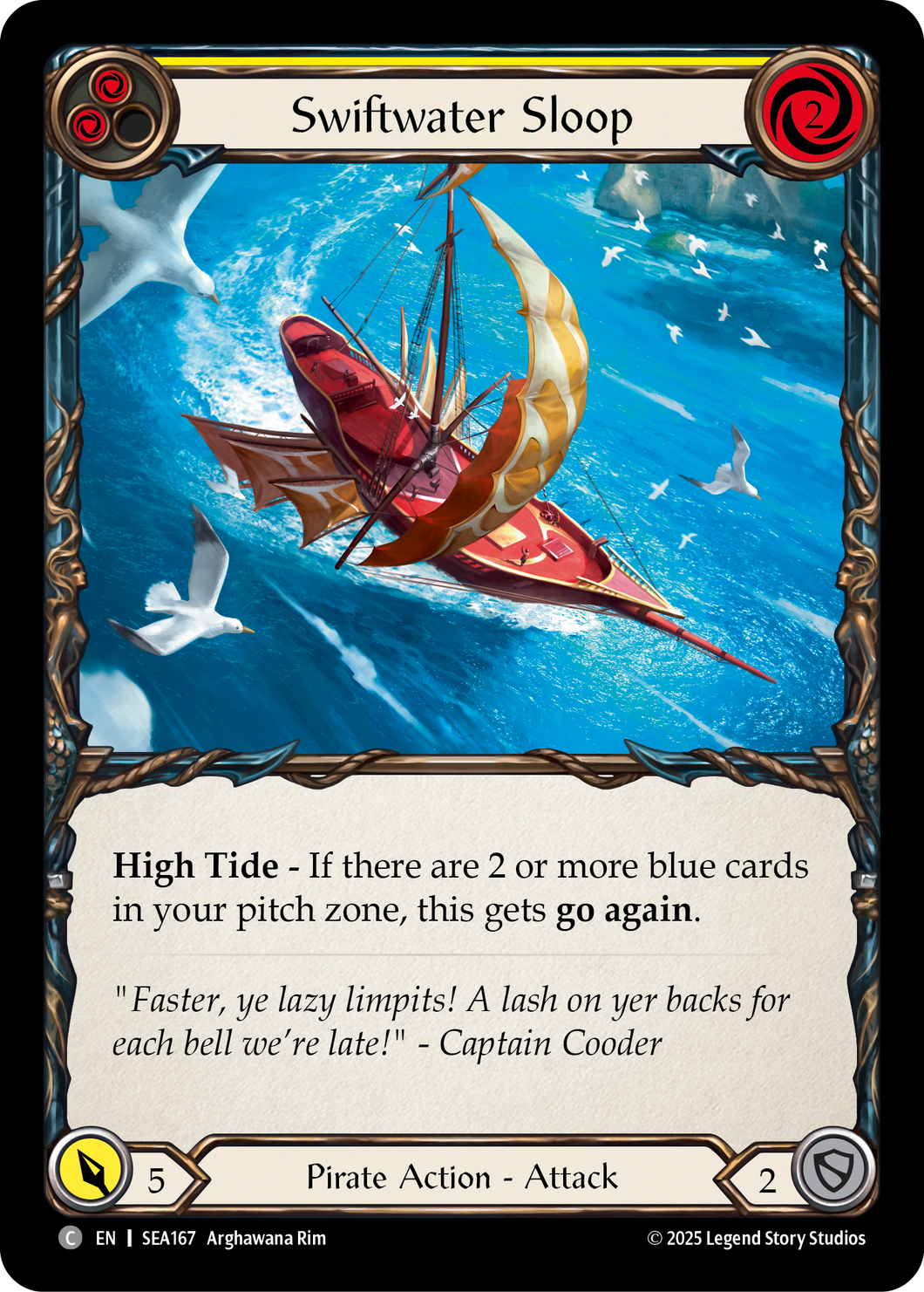 Swiftwater Sloop (Yellow) | Common [Rainbow Foil]