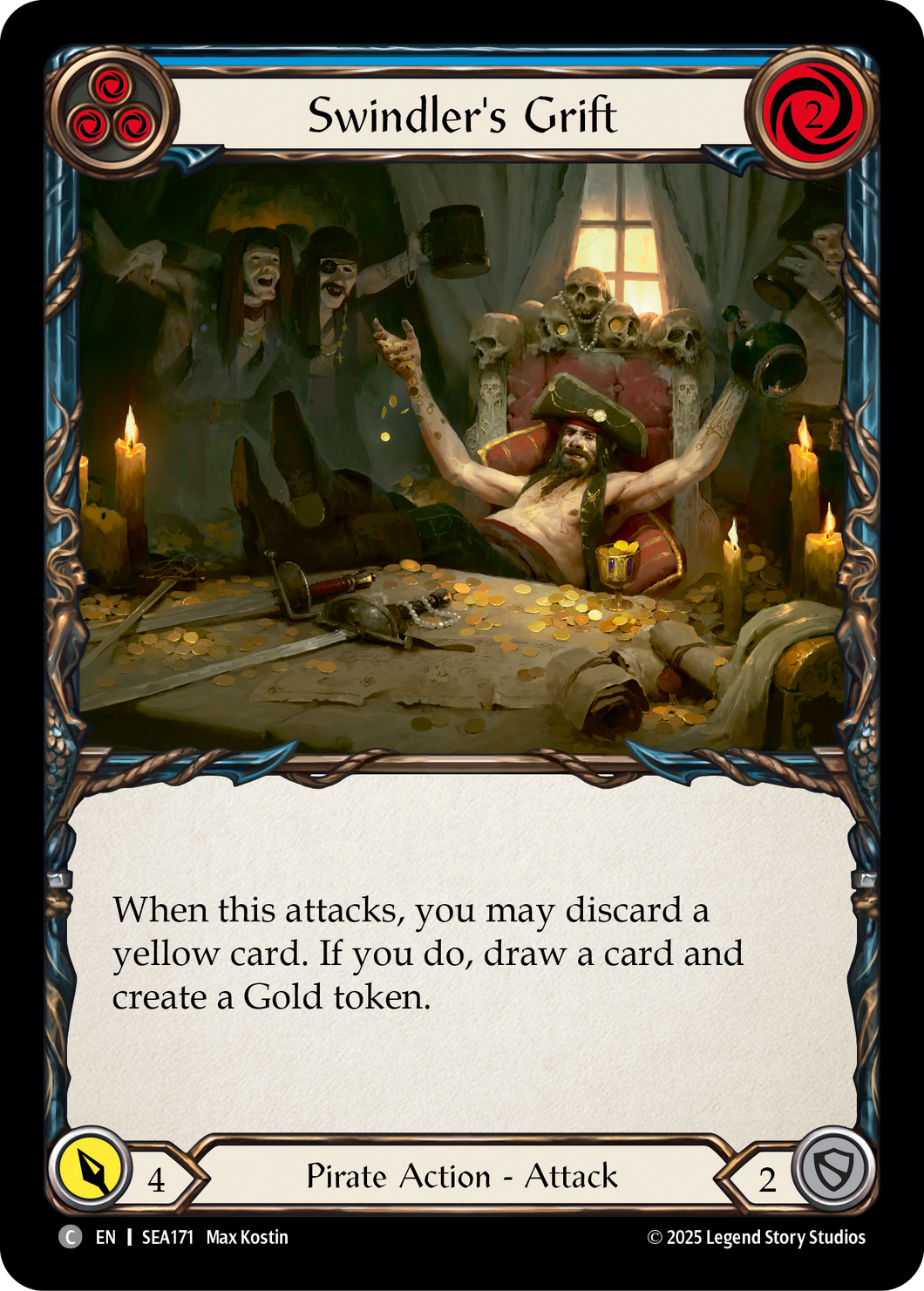 Swindler's Grift (Blue) | Common [Rainbow Foil]