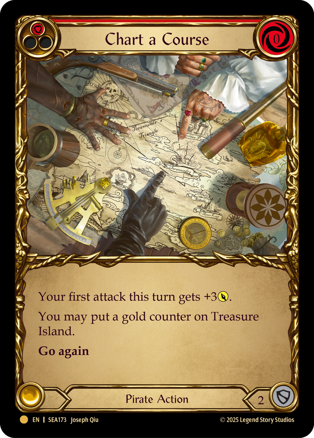 Chart a Course (Red) | Pirate Booty [Cold Foil]