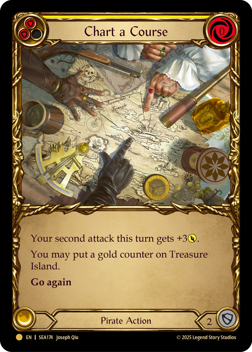 Chart a Course (Yellow) | Pirate Booty [Cold Foil]