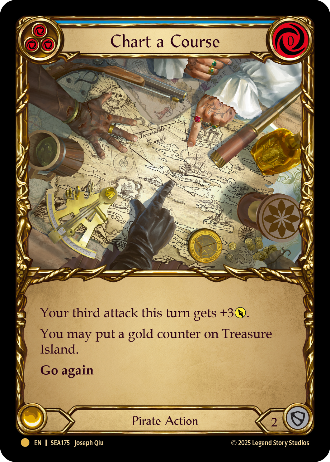 Chart a Course (Blue) | Pirate Booty [Cold Foil]