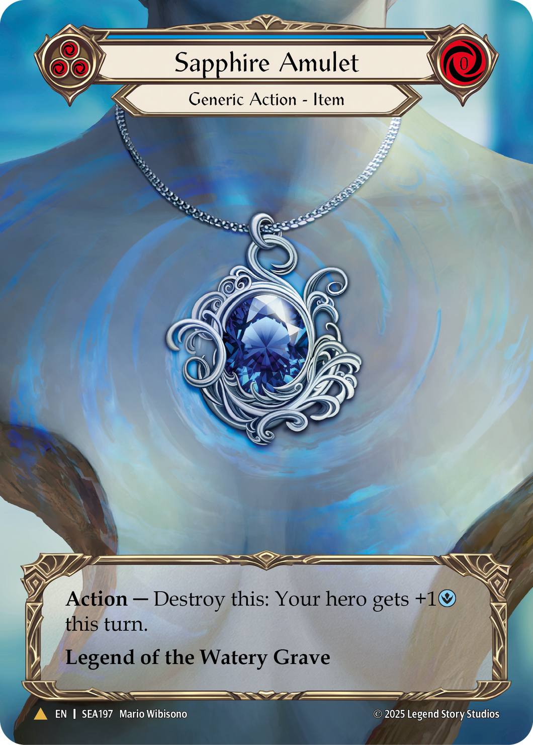 Sapphire Amulet | Marvel [Cold Foil]