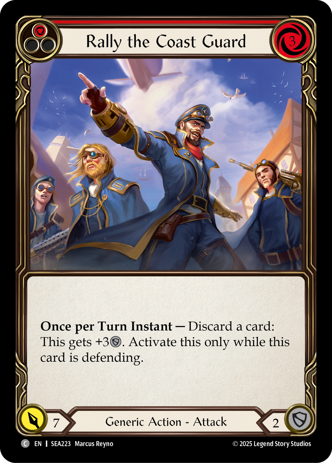 Rally the Coast Guard (Red) | Common [Rainbow Foil]