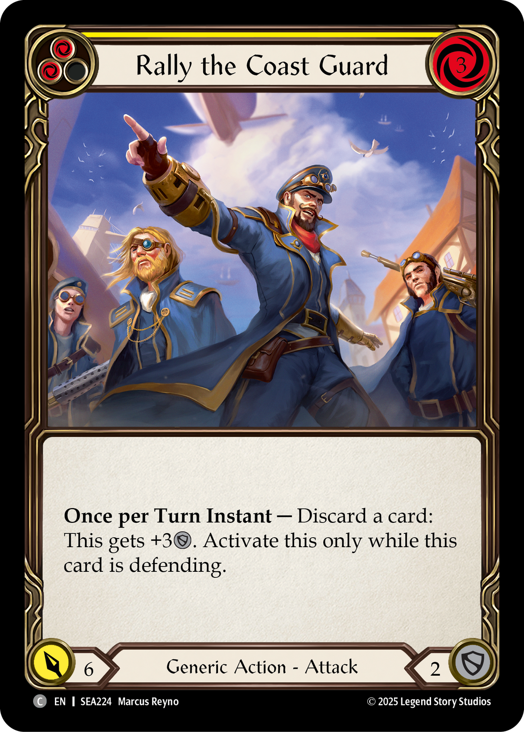 Rally the Coast Guard (Yellow) | Common [Rainbow Foil]