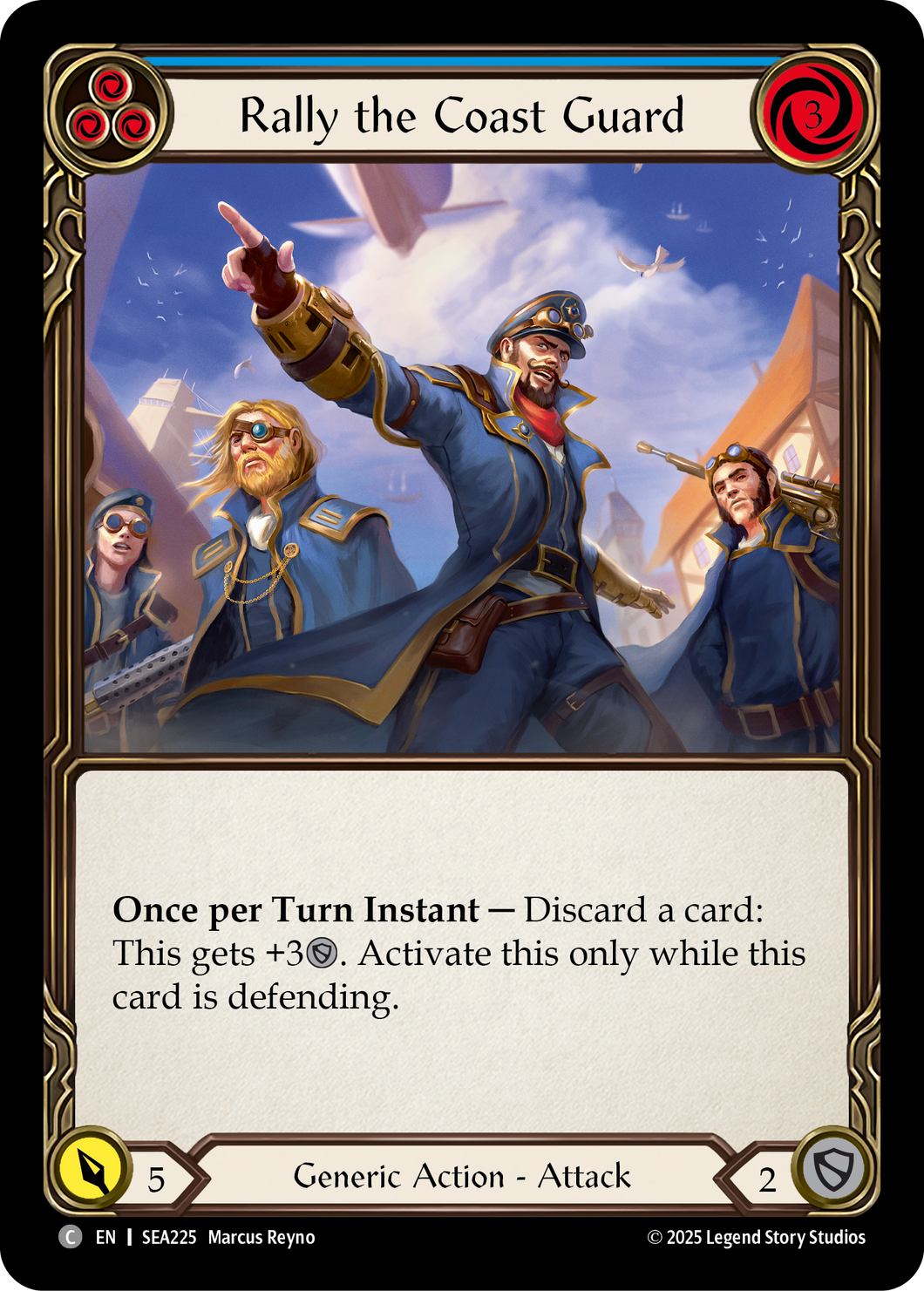 Rally the Coast Guard (Blue) | Common [Rainbow Foil]