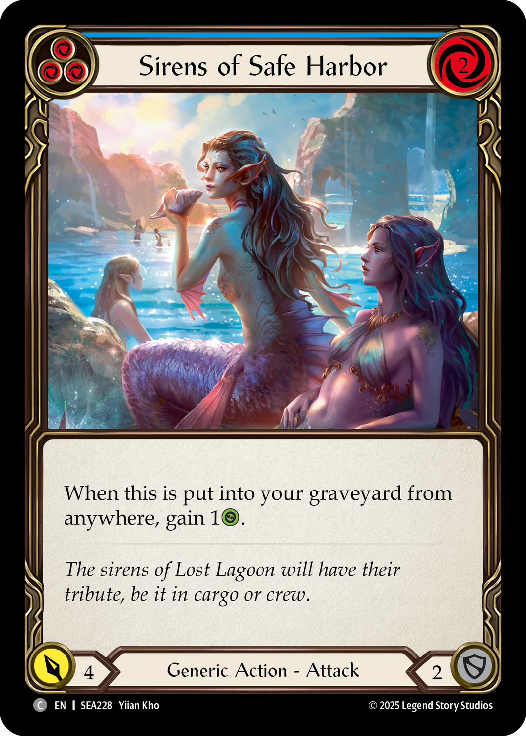 Sirens of Safe Harbor (Blue) | Common [Rainbow Foil]
