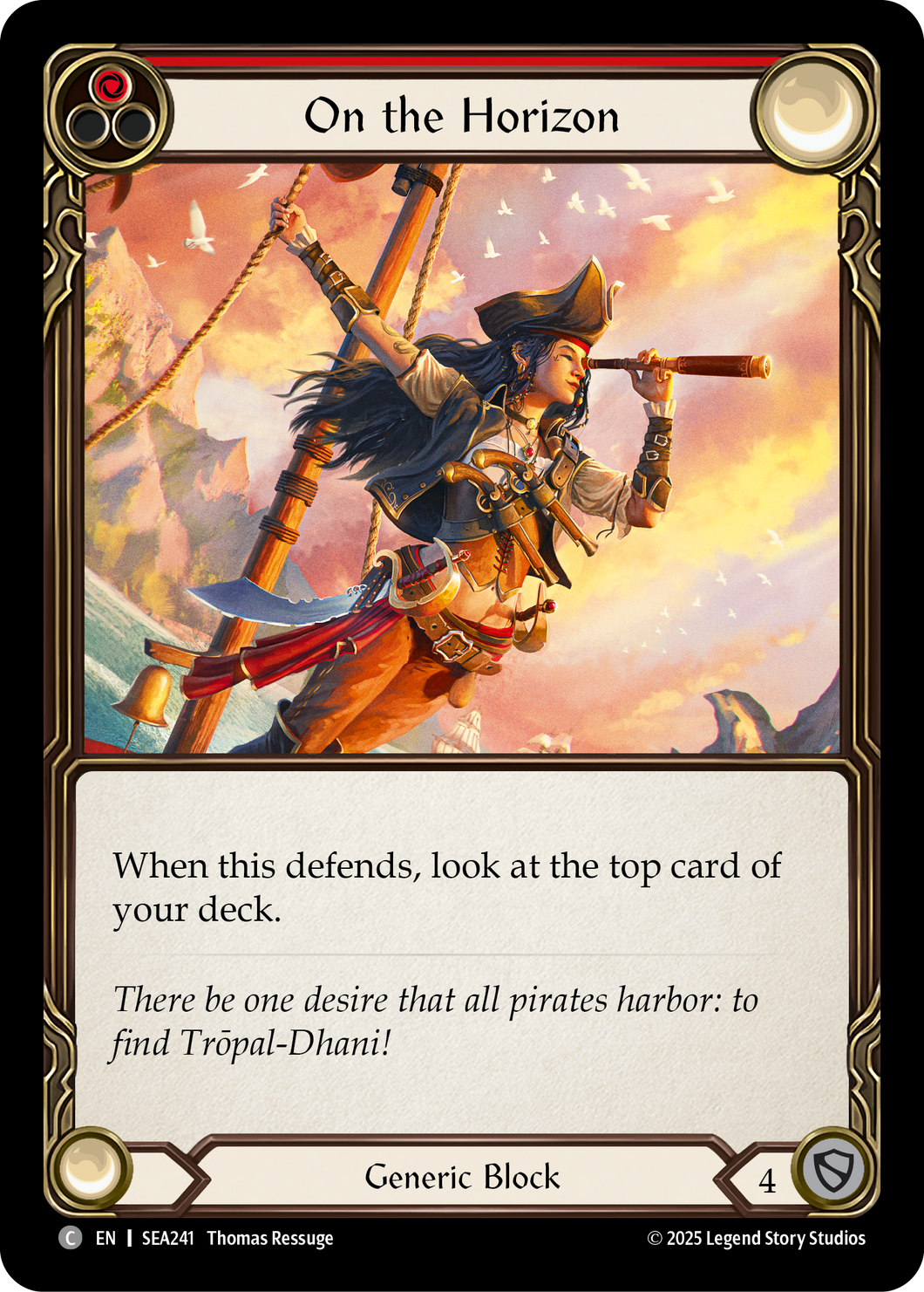 On the Horizon (Red) | Common [Rainbow Foil]