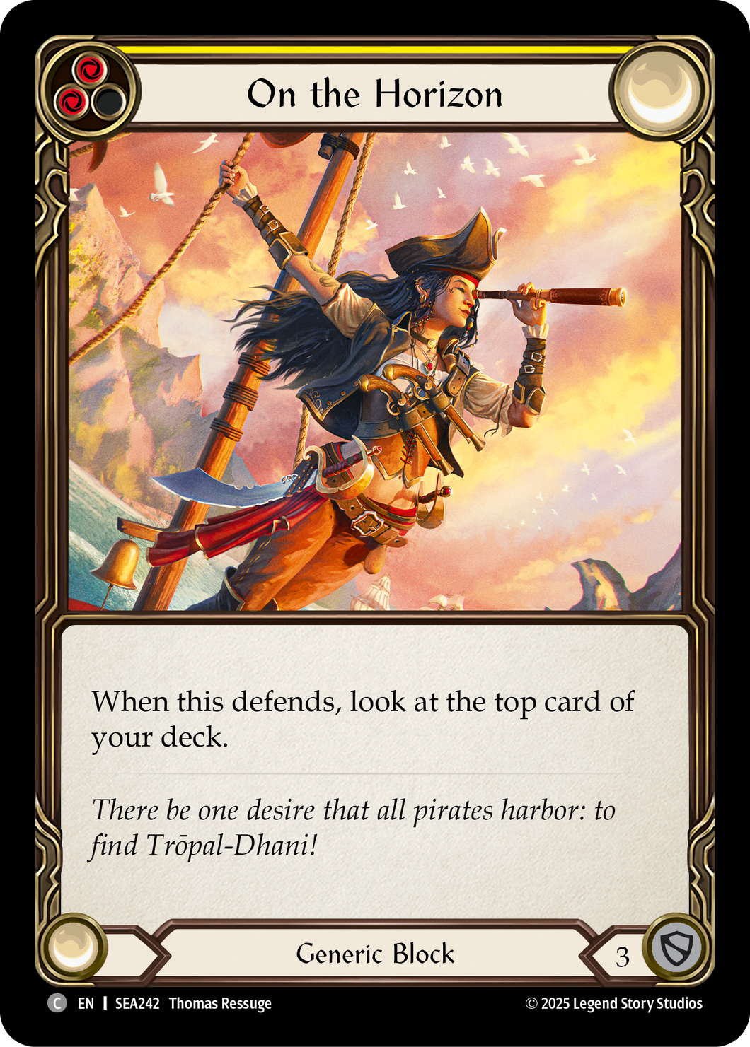 On the Horizon (Yellow) | Common [Rainbow Foil]