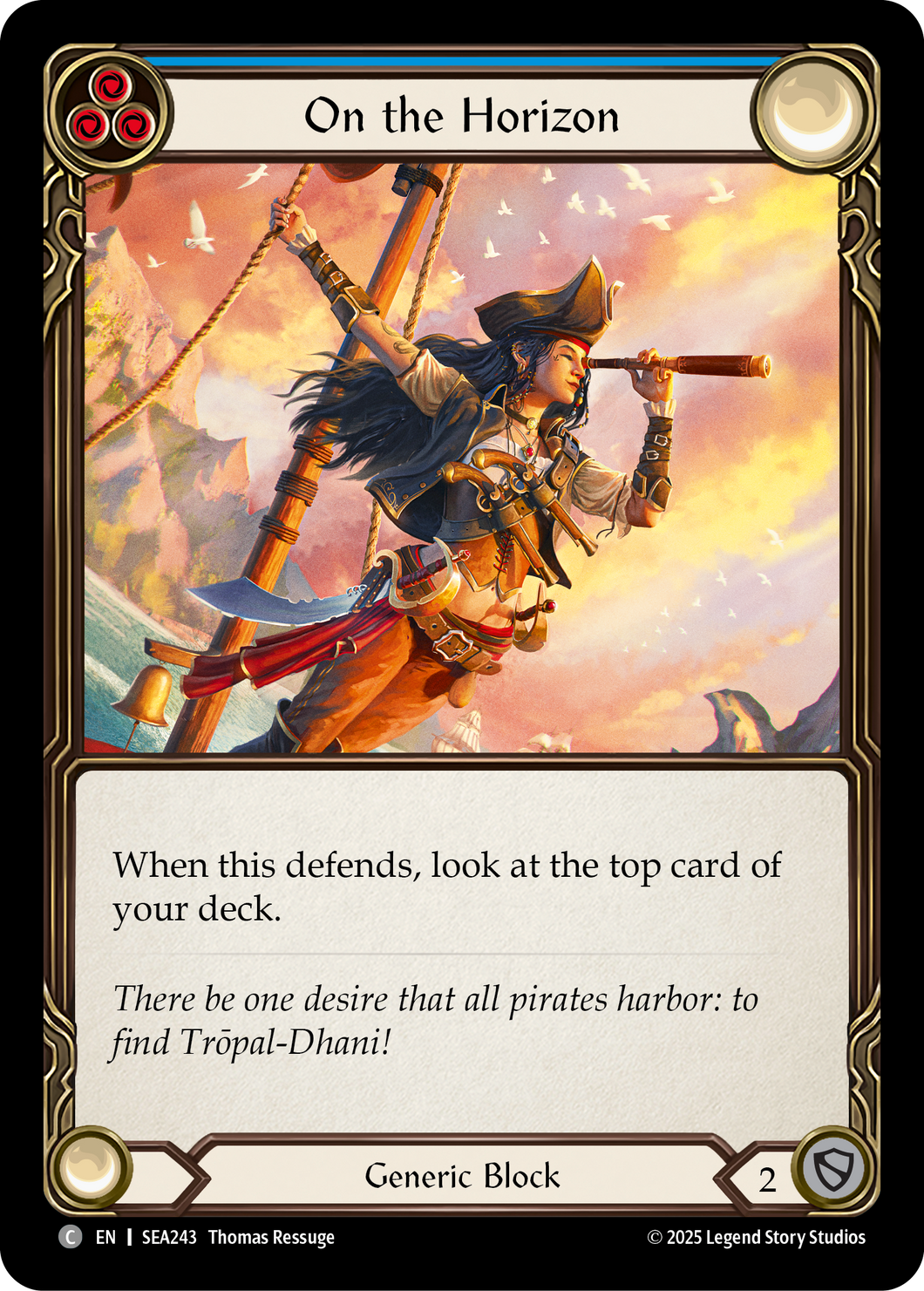 On the Horizon (Blue) | Common [Rainbow Foil]