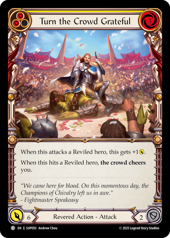 Turn the Crowd Grateful (Yellow) | Common [Rainbow Foil]