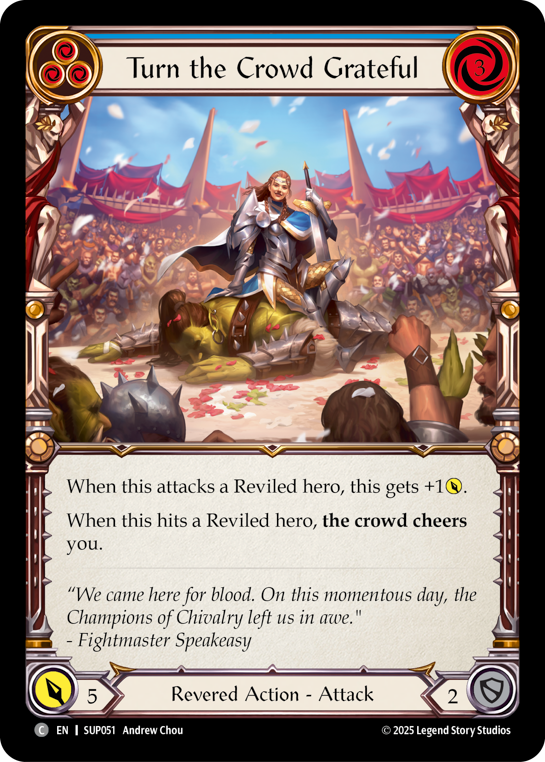 Turn the Crowd Grateful (Blue) | Common [Rainbow Foil]