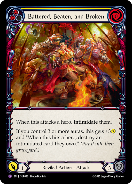 Battered, Beaten, and Broken | Super Rare [Rainbow Foil]