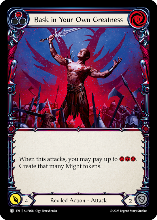 Bask in Your Own Greatness (Red) | Common [Rainbow Foil]