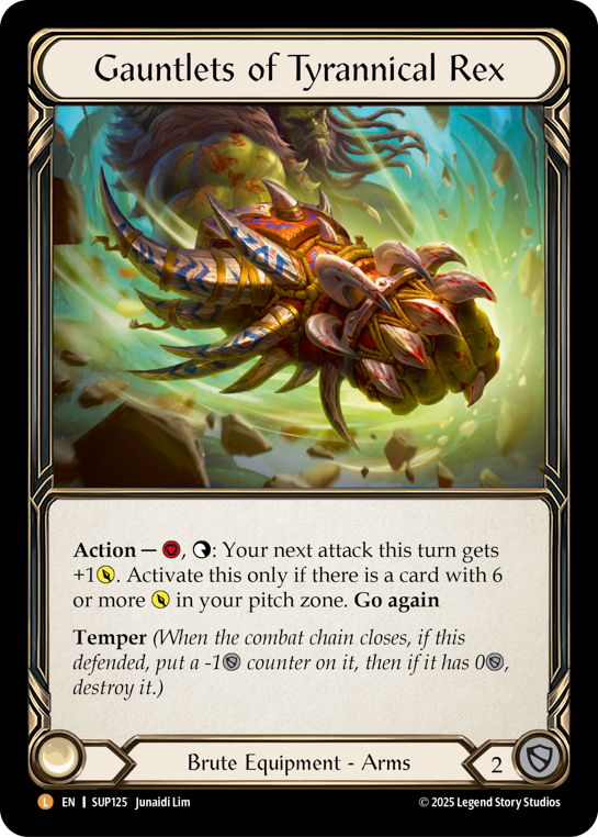 Gauntlets of Tyrannical Rex | Legendary [Cold Foil]