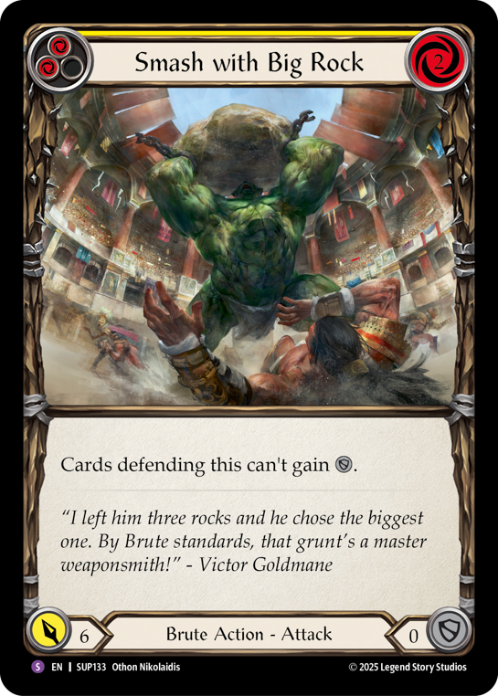 Smash with Big Rock | Super Rare [Rainbow Foil]