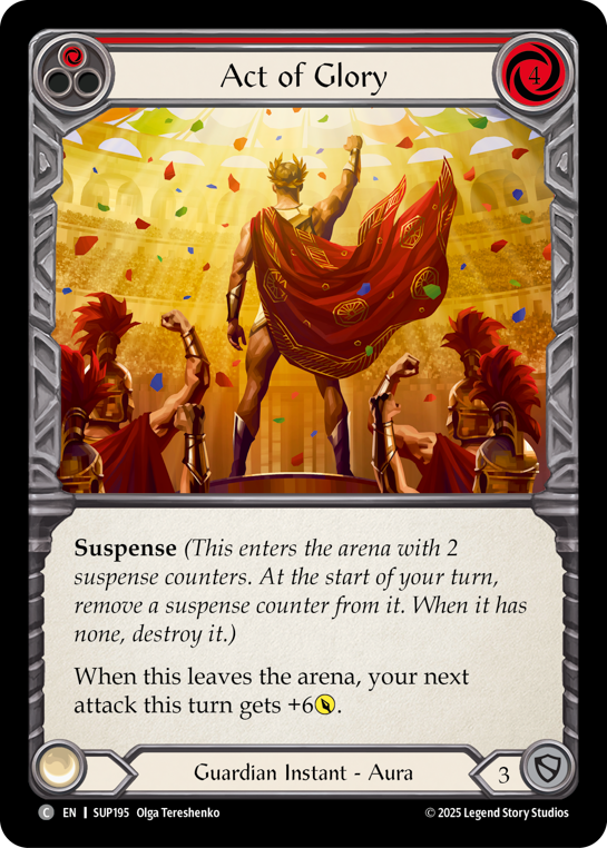 Act of Glory (Red) | Common [Rainbow Foil]