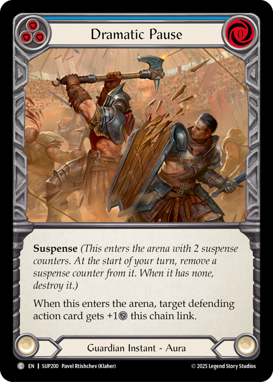 Dramatic Pause (Blue) | Common [Rainbow Foil]