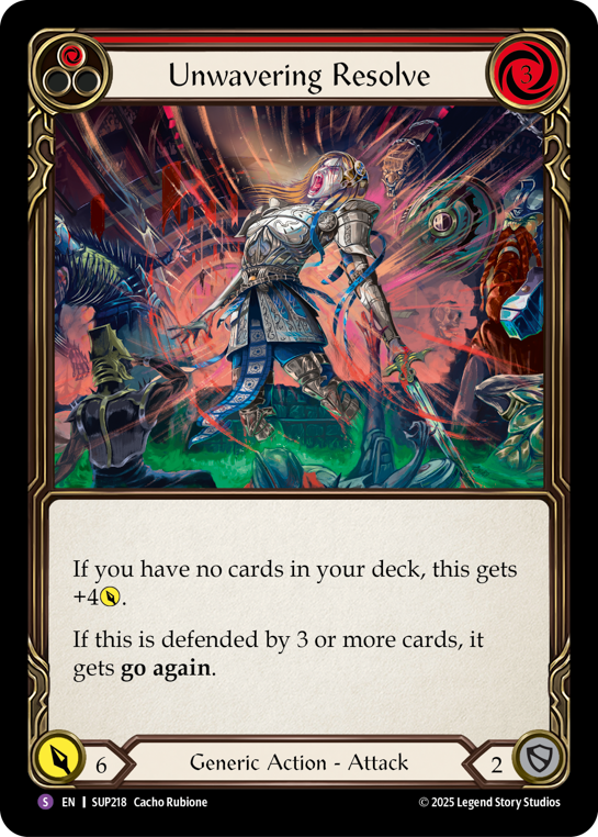 Unwavering Resolve | Super Rare [Rainbow Foil] – Fabarmory.com