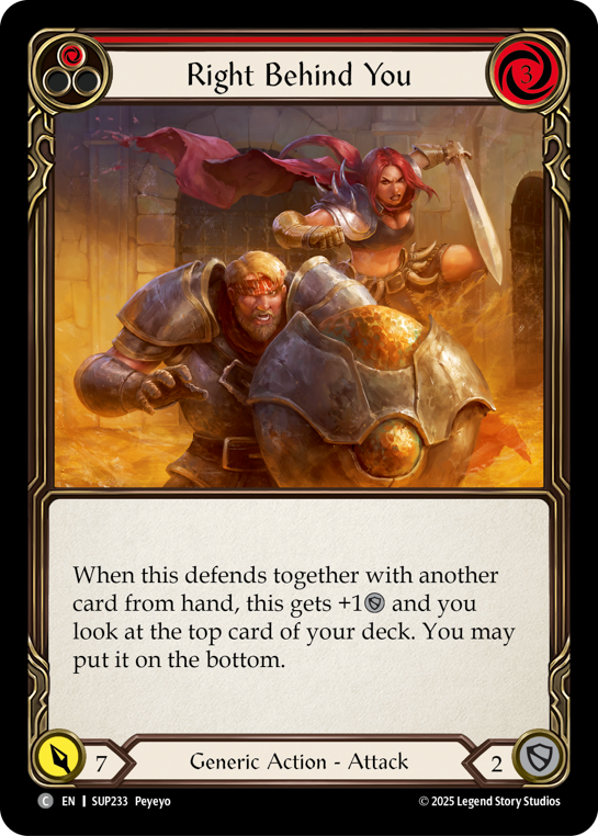 Right Behind You (Red) | Common [Rainbow Foil]