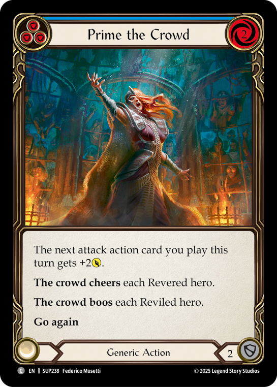 Prime the Crowd (Blue) | Common [Rainbow Foil]