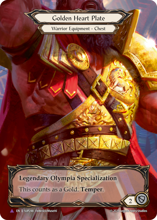 Golden Heart Plate | Marvel [Cold Foil]