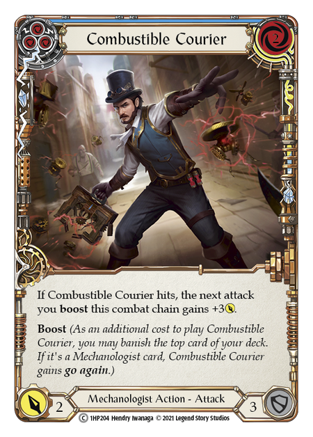Combustible Courier (Blue) | Common