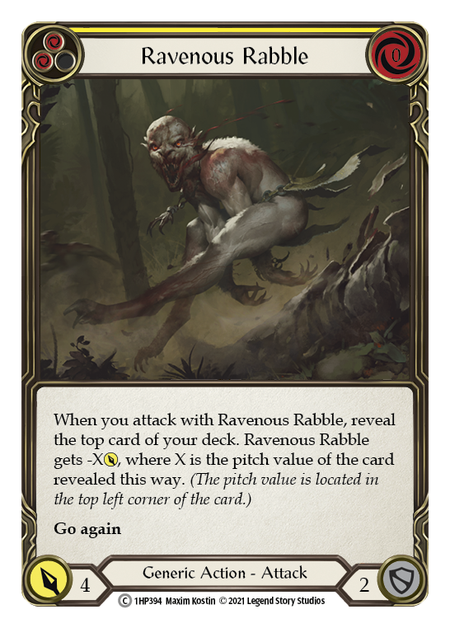 Ravenous Rabble (Yellow) | Common