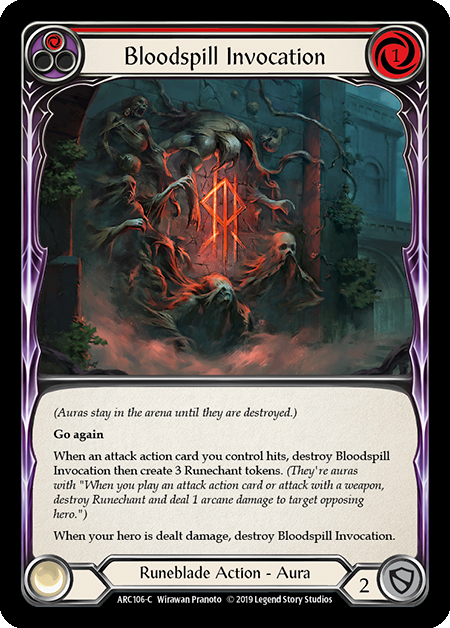 Bloodspill Invocation (Red) | Common [Rainbow Foil] - 1st Edition