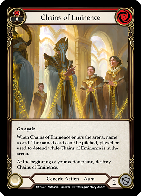 Chains of Eminence | Super Rare [Rainbow Foil] - 1st Edition