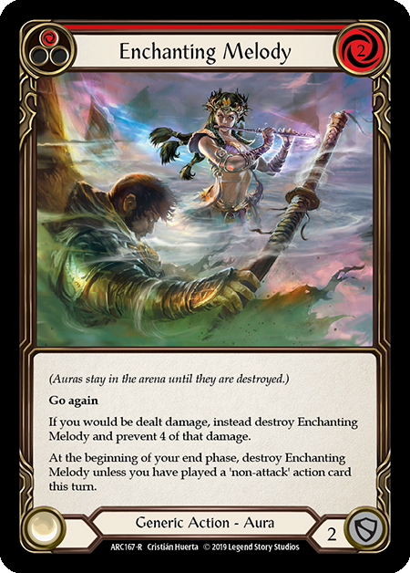 Enchanting Melody (Red) | Rare [Rainbow Foil] - 1st Edition
