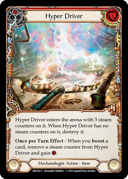 Hyper Driver (Red) | Common [Rainbow Foil] - 1st Edition