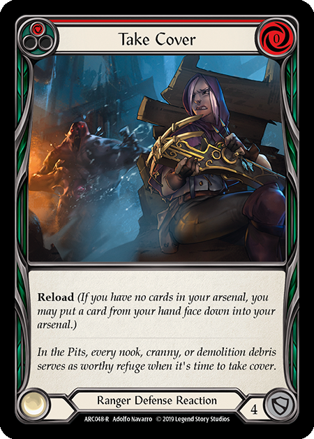 Take Cover (Red) | Rare [Rainbow Foil]