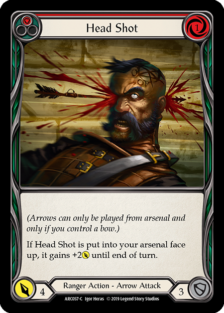 Head Shot (Red) | Common [Rainbow Foil] - 1st Edition