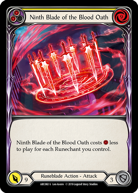 Ninth Blade of the Blood Oath | Super Rare - 1st Edition