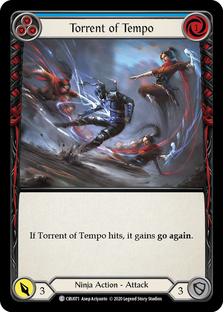 Torrent of Tempo (Blue) | Common [Rainbow Foil] - Unlimited