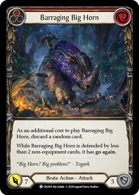 Barraging Big Horn (Red) | Rare - 1st Edition