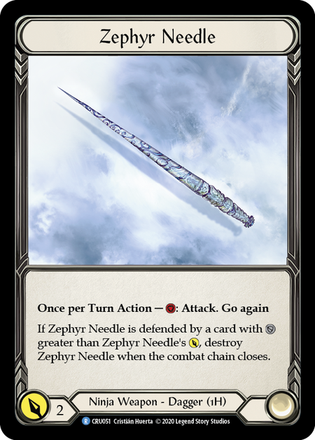Zephyr Needle | Rare [Cold Foil] - 1st Edition