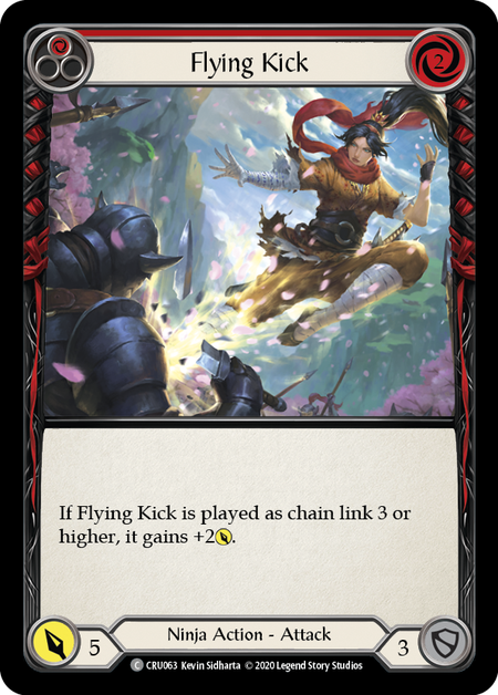 Flying Kick (Red) | Common - 1st Edition