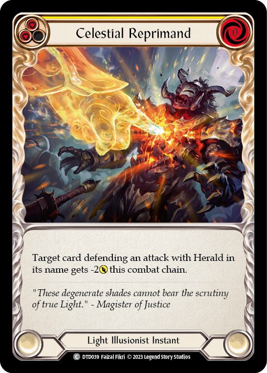 Celestial Reprimand (Yellow) | Common