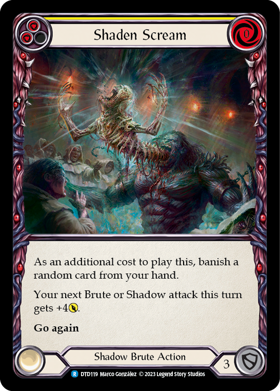 Shaden Scream (Yellow) | Rare [Rainbow Foil]