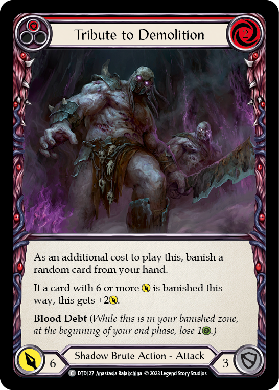 Tribute to Demolition (Red) | Common [Rainbow Foil]