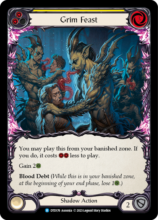 Grim Feast (Yellow) | Rare [Rainbow Foil]