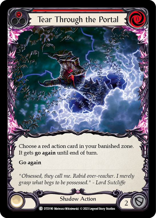 Tear Through the Portal (Red) | Common [Rainbow Foil]