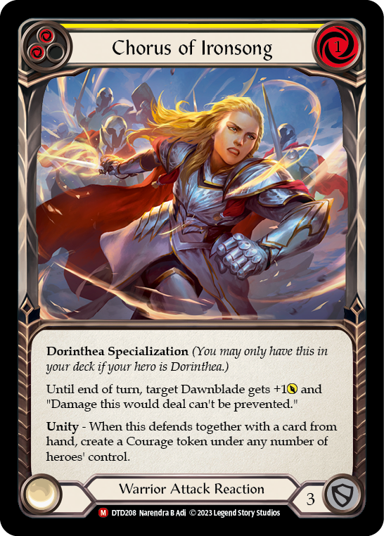 その他 FAB COLDFOIL Ironsong Versus DTD Rainbow Foil》[Warrior]Ironsong Versus [L]《DTD》 | Flesh