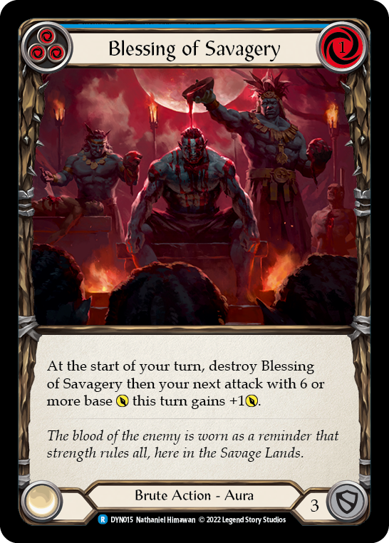 Blessing of Savagery (Blue) | Rare