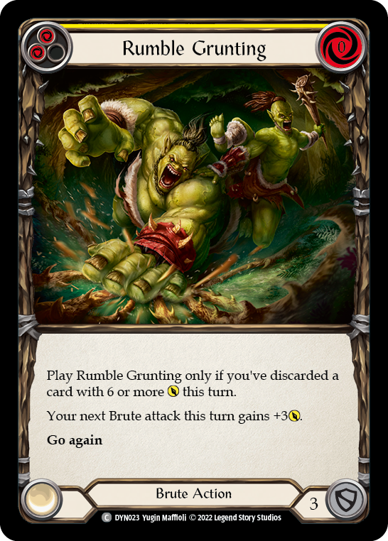 Rumble Grunting (Yellow) | Common