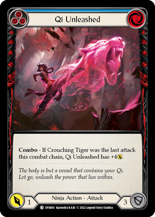 Qi Unleashed (Blue) | Common [Rainbow Foil]