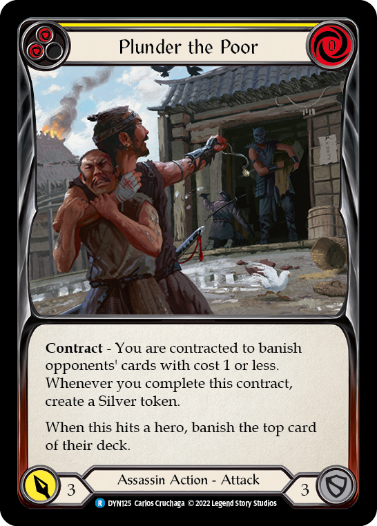 Plunder the Poor (Yellow) | Rare [Rainbow Foil]