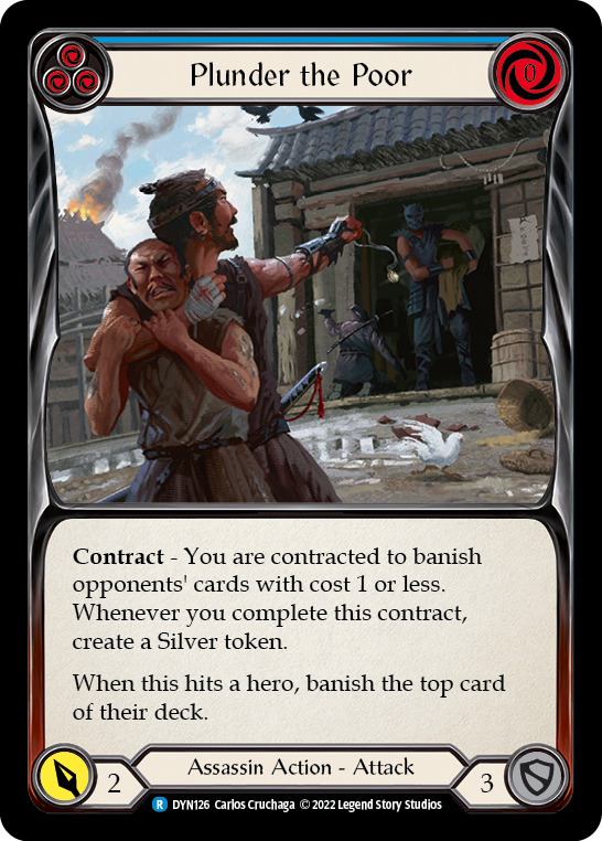 Plunder the Poor (Blue) | Rare [Rainbow Foil]